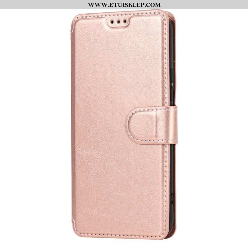 Etui Folio do Samsung Galaxy S22 5G Efekt Matowej Skóry W Stylu Vintage